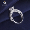 14k 18k hvidguld forlovelse 1Carat VVS DEF moissanite ring vielsesring Customized