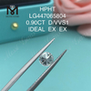 0,90 carat D Rund BRILLIANT IDEL Cut vvs1 lab skabt diamant