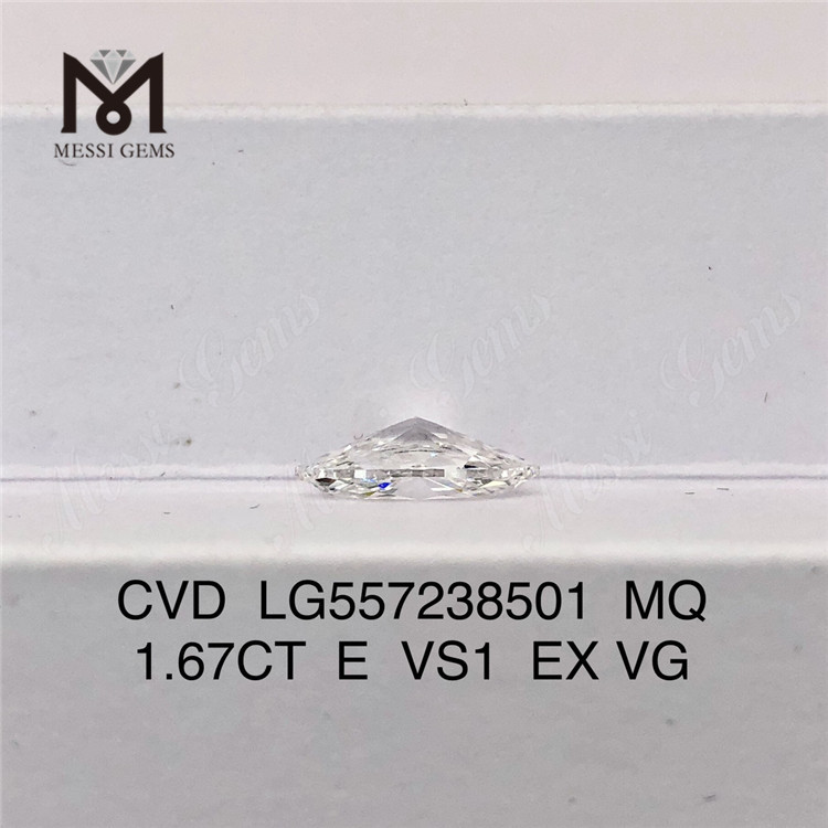 1.67CT E VS1 EX VG marquise lab diamant højkvalitets fabrikspris