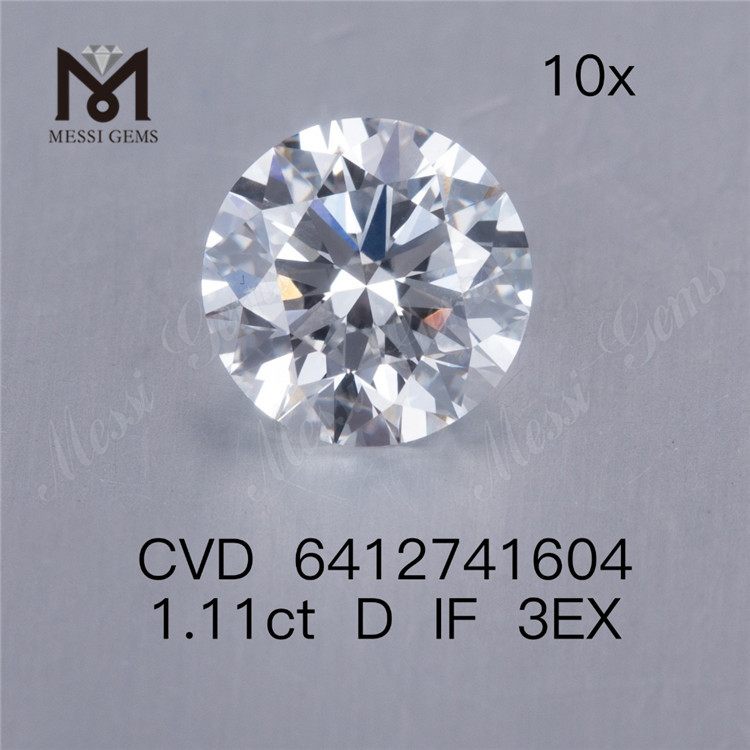 1.11ct D cvd diamant Engrospris IF 3EX menneskeskabt diamant på udsalg