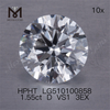 1.55ct D vvs løs hpht lab diamant udsalg rund form 3EX lab diamant på udsalg