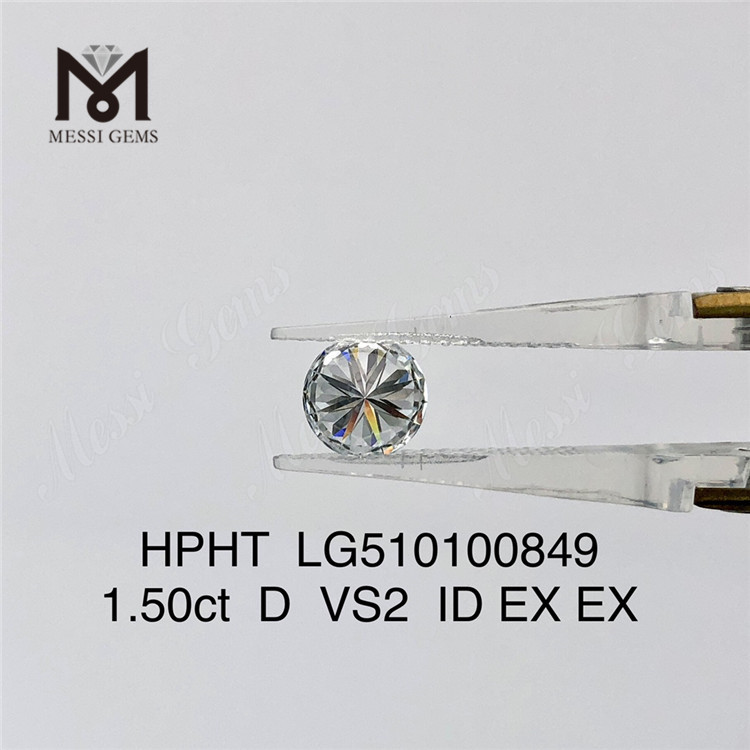 1.50CT D VS hpht diamant EX laboratoriediamanter fabrikspris