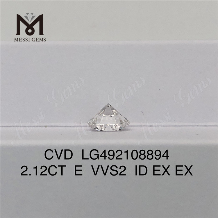 2.12CT E VVS cvd diamanter runde 2ct løse laboratoriediamanter udsalg på udsalg