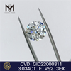  3.034CT F VS2 cvd diamant 3EX billig løs lab diamant engrospris