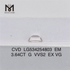 3.64CT G VVS2 EX VG EM bedste online laboratoriediamanter CVD LG534254803