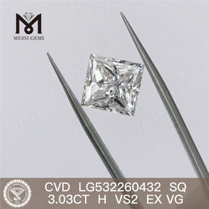 3.03CT H cvd diamant engros SQ VS2 producent af laboratoriedyrkede diamanter på tilbud
