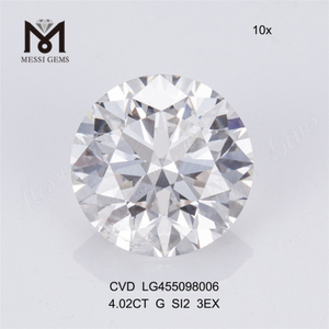 4.02CT G rd bedst sælgende løs laboratoriediamant 3EX rd løs cvd diamant på tilbud