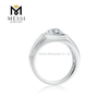 925 Sterling Sølv smykker Man Ring i Sølv Bedste kvalitet Moissanite Ringe til Man