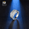 925 Moissanite Mænd Ring Sølv Smykker Sterling Engagement Vielsesringe