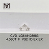  4.06CT F VS2 ID CVD specialudskårne lab-dyrkede diamanter丨Messigems LG618428983
