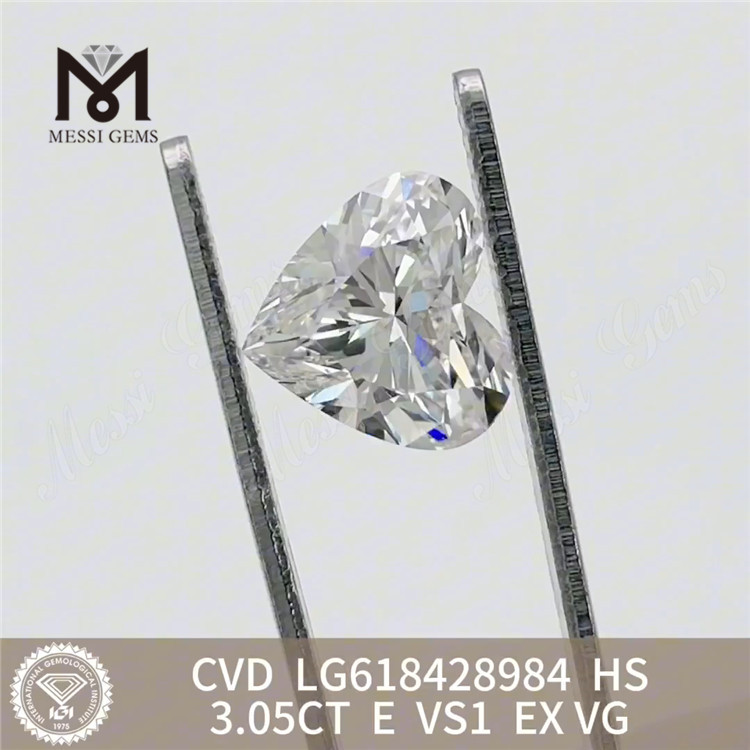 3.05CT E VS1 HS billigste laboratoriedyrkede diamant CVD丨Messigems LG618428984