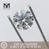 5.35CT D VVS2 ID runde CVD laboratoriedyrkede diamanter LG631425368丨Messigems 