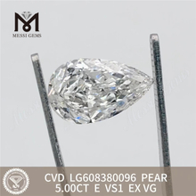 5.00CT PEAR E VS1 IGI-fabrikerede diamanter fabrikspris丨Messigems LG608380096 