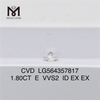 1.80CT E VVS2 ID EX EX vvs cvd diamant Højkvalitets CVD Lab skabte diamanter LG564357817