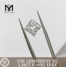 1.35CT F SQ VVS1 diamantcertifikat IGI til enhver lejlighed丨Messigems LG584359715 