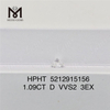 1.09CT D VVS2 3EX HPHT GIA lavet ikke-minerede diamanter 5212915156丨Messigems 