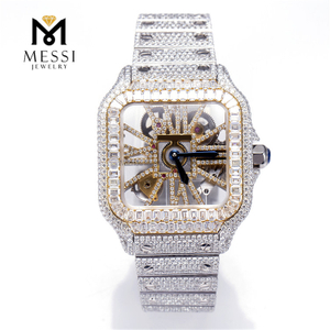 Luksus håndlavet VVS Moissanite Diamond Watch Pass Diamond Tester