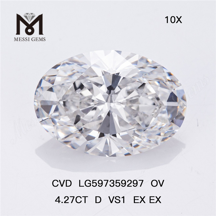 4.27CT D VS1 EX EX højkvalitets OV CVD-diamanter til bulk-engroskøbere CVD LG597359297丨Messigems