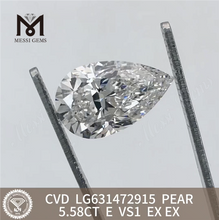 5.58CT E PEAR VS1 syntetiske diamanter IGI LG631472915丨Messigems