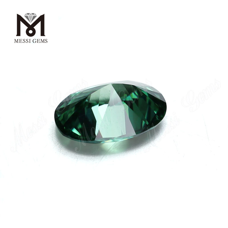 løse ædelsten smykker gør 10*12 grøn oval moissanite sten