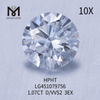 1.07ct D VVS2 RD lab skabt diamant HTHP