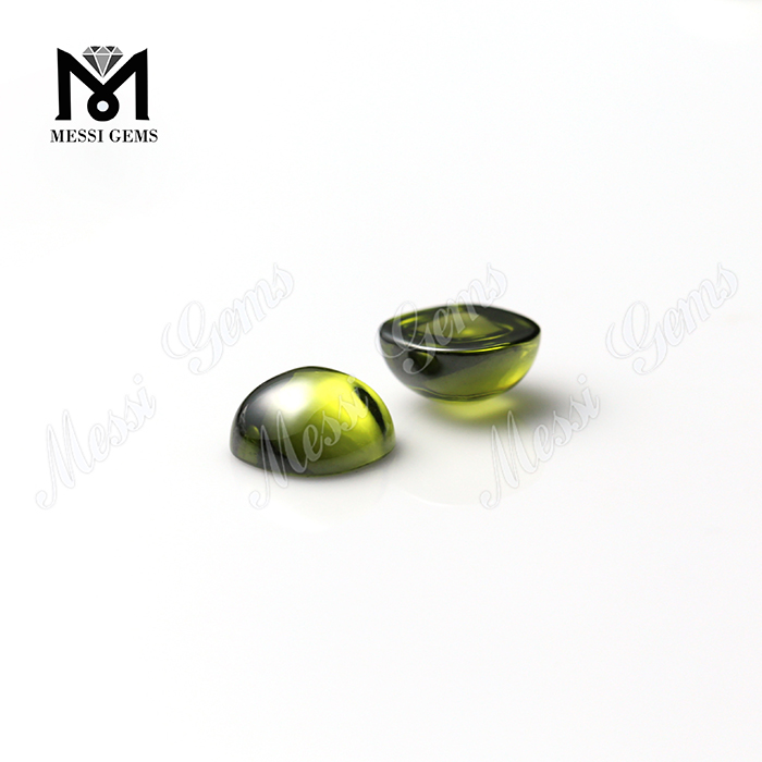 Olivenfarve leg eller ild Cushion-CAB cubic zirconia engrospris 10x10mm