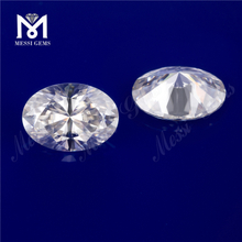 8*10 mm 2,5 ct hvidt ovalt snit farvespil eller ild Moissanite til smykker
