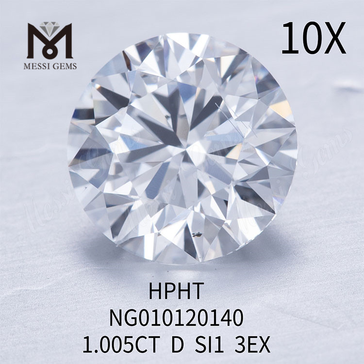 D 1.005ct Løs ædelsten Syntetisk diamant SI1 EX CUT