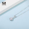 Messi Gems 1 karat Moissanite Diamond 925 sterlingsølv vedhæng til kvinder