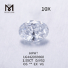 1,55 karat OVAL BRILLIANT D laboratoriedyrket diamant 1,5 karat