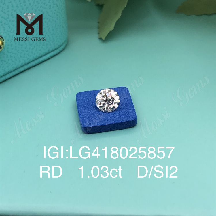 1.03CT D/SI2 runde VG laboratoriedyrkede diamanter
