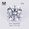 0,53 karat D VS1 3EX løse runde laboratoriedyrkede diamanter køb online Fabrikspris
