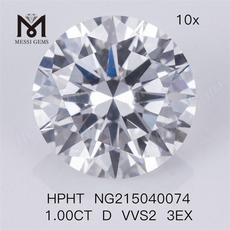 1.00CT HPHT D VVS2 3EX Lab diamanter