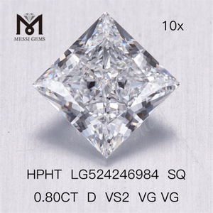 0.80ct Lab Grown Diamond SQ D VS2 HPHT diamant engros helpris