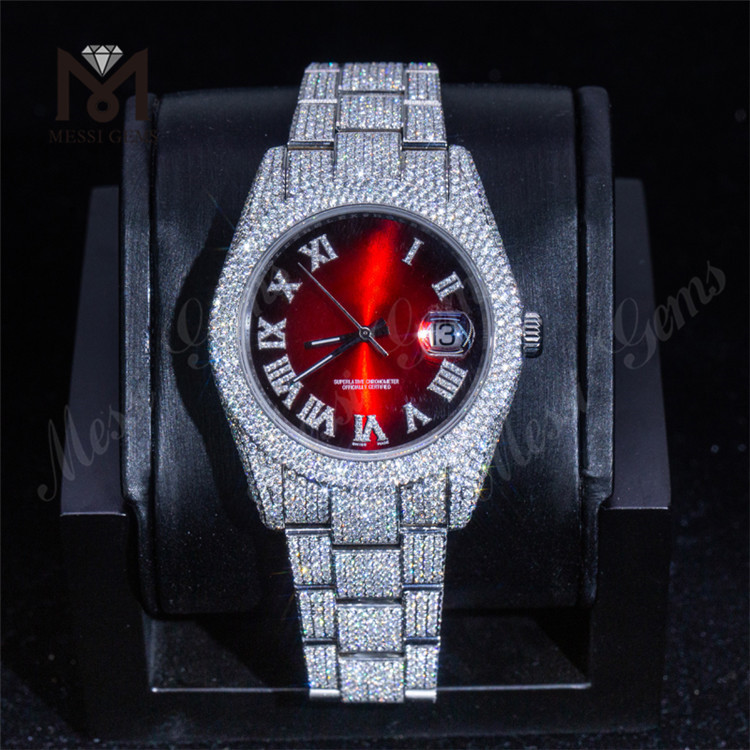 Customized Watch Custom Design Luxury Herre Watch DEF Vvs Moissanite Watch