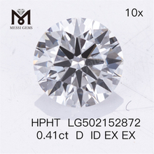 0,41ct HPHT D ID EX EX runde Lab-diamanter