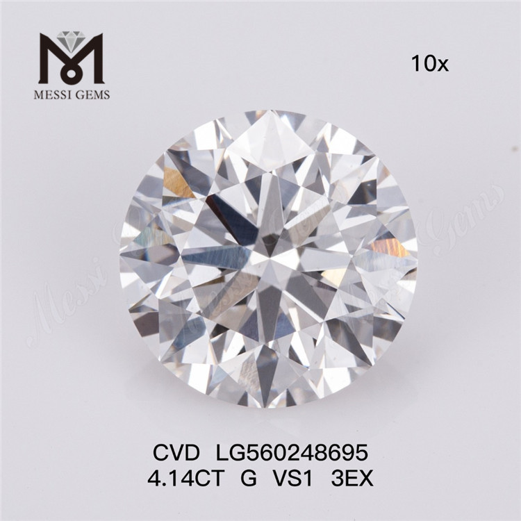 4.14CT G VS1 3EX CVD lab dyrket diamant IGI