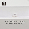 3.02ct F VVS2 VG VG VG rund form CVD køb cvd diamant P-LG0381