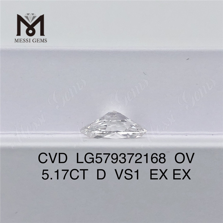 5.17CT OV D VS1 EX EX billige syntetiske diamanter CVD LG579372168