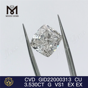 3.53CT G cvd laboratoriediamant Pudeform løse menneskeskabte diamanter på lager