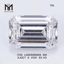 3.43CT E VVS1 EX VG EM løse syntetiske diamanter CVD LG529260625
