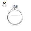 1 karat moissanite solitaire ring til forlovelsesringe smykker i 925 sterling sølv ring