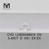 5.45CT D VS1 CVD OV fremstillede diamanter engros丨Messigems LG620446919 