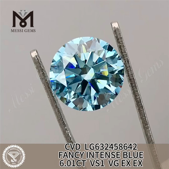 6.01CT VS1 VGFANCY INTENSE BLUE IGI Diamond LG632458642丨Messigems