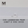 2.09CT D VVS1 EX EX PS CVD løs diamant LG598361094 