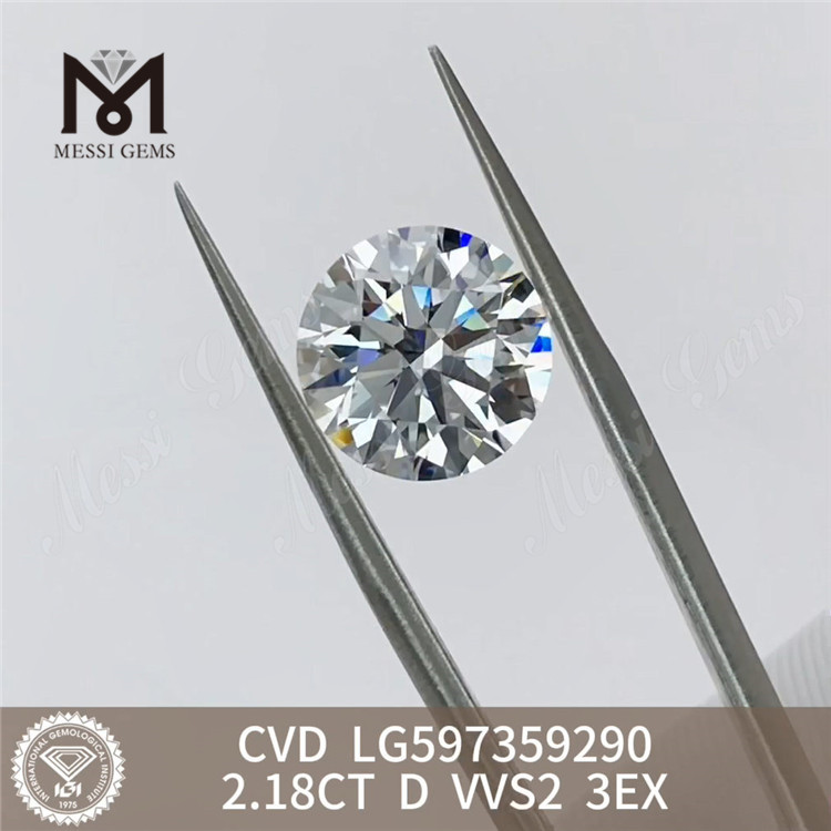 2.18CT D VVS2 3EX Dazzling Vvs Cvd Lab Grown Diamond Pris LG597359290 