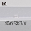 1.56CT F VVS2 EM IGI certificerede diamanter Elegance Shapes丨Messigems LG597359418