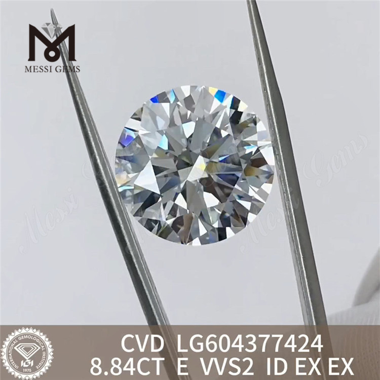 8.84CT E VVS2 ID 9kt cvd løs diamant Supreme Elegance丨Messigems LG604377424 
