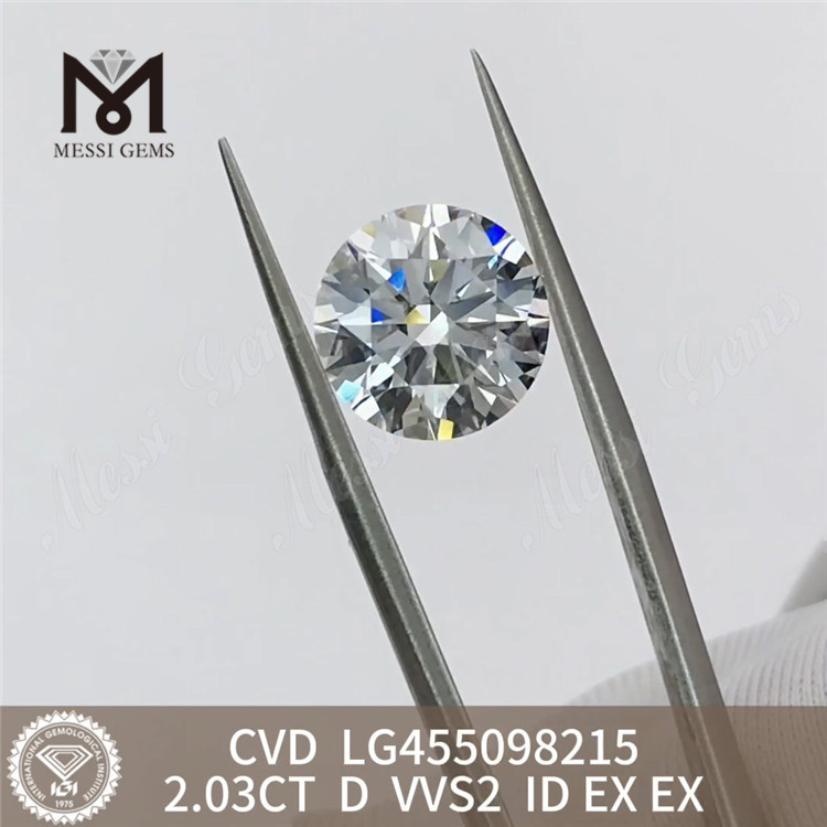 2.03CT D VVS2 2ct IGI-certificerede diamanter Engrospriser丨Messigems LG455098215 