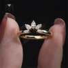 5 sten 14k laboratoriedyrket diamant marquise ring til salg